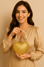 Heart Shape Handbag Clutch