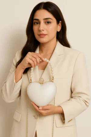Heart Shape Handbag Clutch